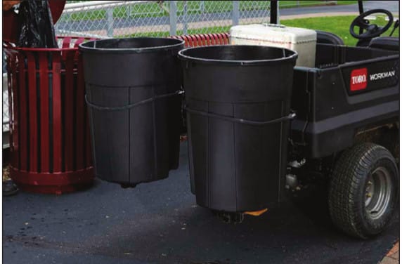 Toro Workman Trash Can Mount