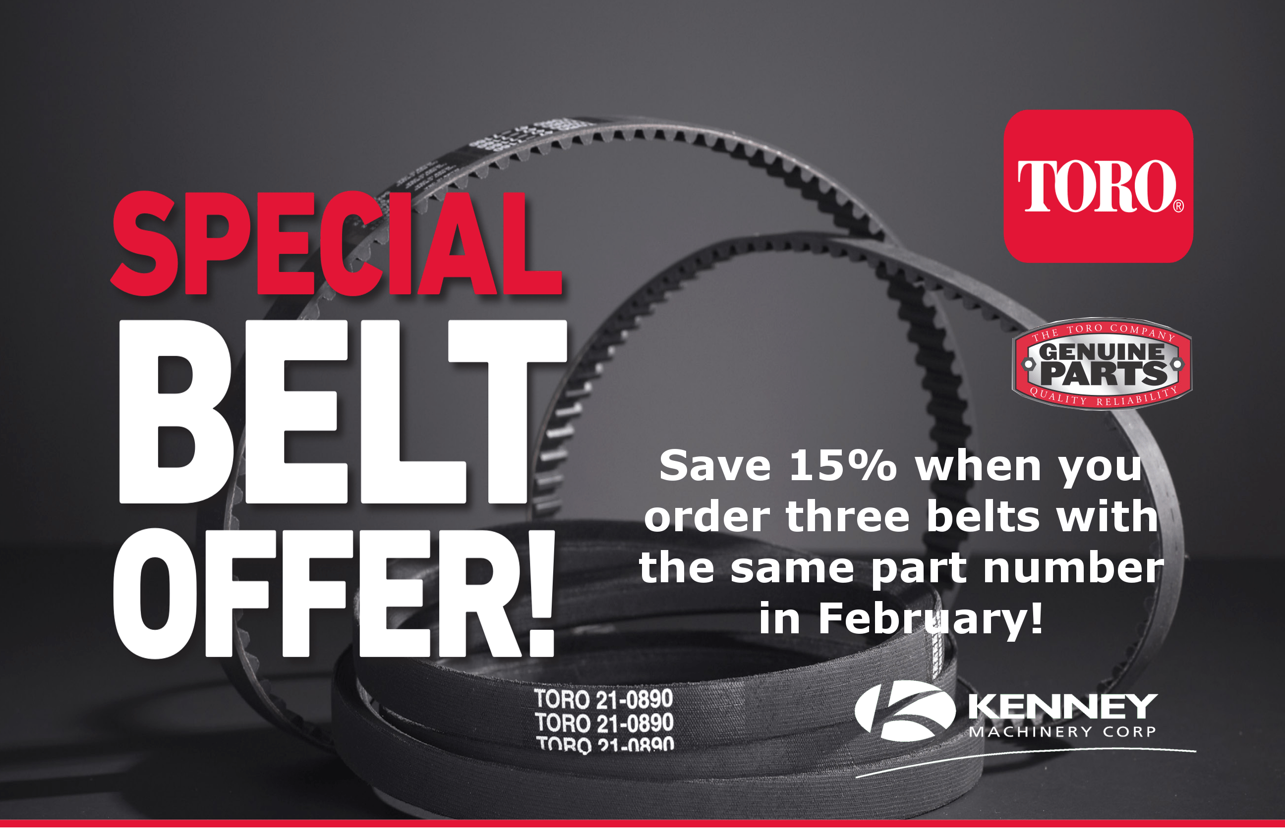 Toro Belt Special Offer
